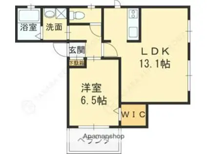 あさひ館(1LDK/1階)の間取り写真