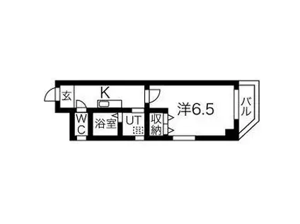 NOB 西梅田(1K/5階)の間取り写真