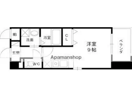 大阪メトロ千日前線 玉川駅(大阪) 徒歩7分 5階建 築18年(ワンルーム/2階)の間取り写真