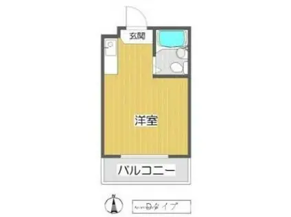 小阪CTハウス(ワンルーム/3階)の間取り写真