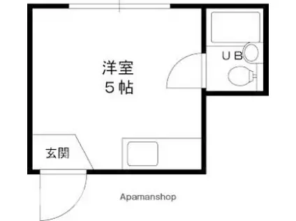 レジデンス小若江(ワンルーム/2階)の間取り写真