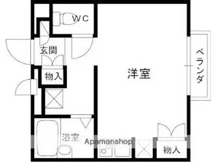吉田下島アパート(ワンルーム/2階)の間取り写真