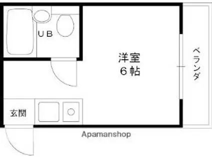 ロイヤルシード小阪(ワンルーム/4階)の間取り写真