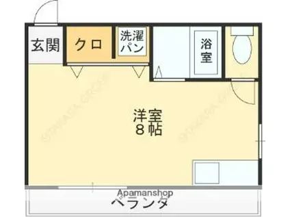 阪口マンション(ワンルーム/3階)の間取り写真