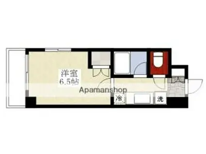ローズコーポ新大阪9(1K/9階)の間取り写真