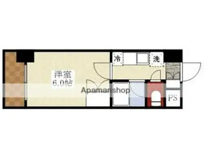 ローズコーポ新大阪9(1K/8階)の間取り写真