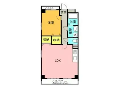 REBANGA武庫之荘アパートメント(2LDK/4階)の間取り写真