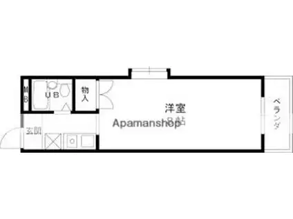 ハイツコンフォート(1K/2階)の間取り写真