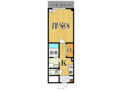 AIRYU-TOHO(1K/3階)の間取り写真