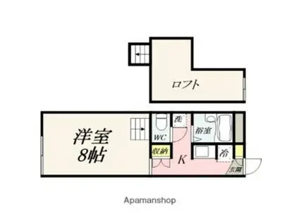 シャルマンドミール(1K/1階)の間取り写真