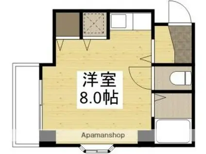 コスモクイーン鹿田(ワンルーム/3階)の間取り写真