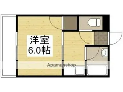 COMFORT HIROSEII(1K/1階)の間取り写真