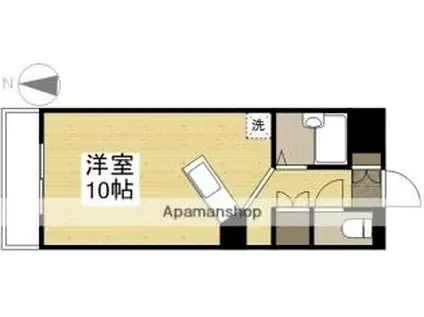 アルフィーネシマムラ(ワンルーム/4階)の間取り写真