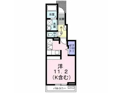 ロード ナカシマ(ワンルーム/1階)の間取り写真
