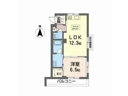 アトリエール番町(1LDK/3階)の間取り写真