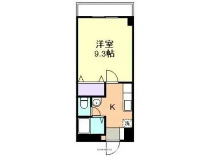 ニューレント中祥(1K/5階)の間取り写真