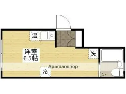 シャルム舟入I(ワンルーム/3階)の間取り写真