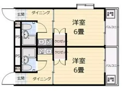 EFT-牛田新町(1K/1階)の間取り写真