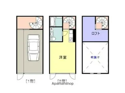 IWAKUNI BOND BASE I(ワンルーム/1階)の間取り写真