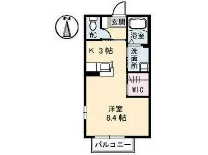 メゾンKAWANISHI(ワンルーム/2階)の間取り写真