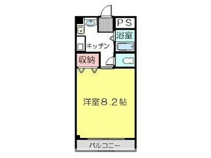 泉川マンション(1K/3階)の間取り写真