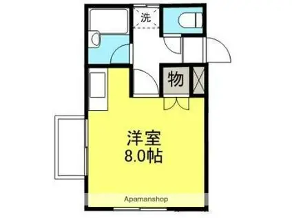 BEL藤塚(ワンルーム/4階)の間取り写真