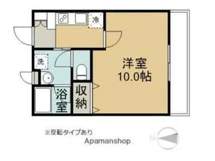 マンション大塚(1K/1階)の間取り写真