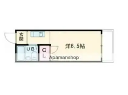 アスカ太田(1K/3階)の間取り写真