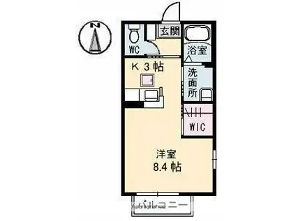 メゾンKAWANISHI(ワンルーム/2階)の間取り写真