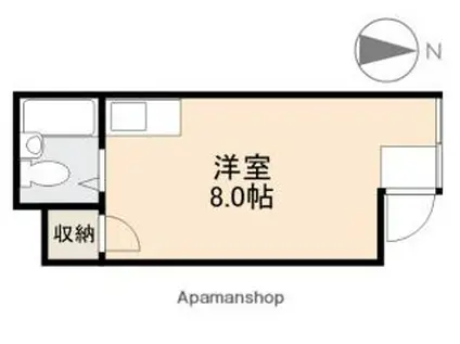 山口ハイツ(ワンルーム/1階)の間取り写真
