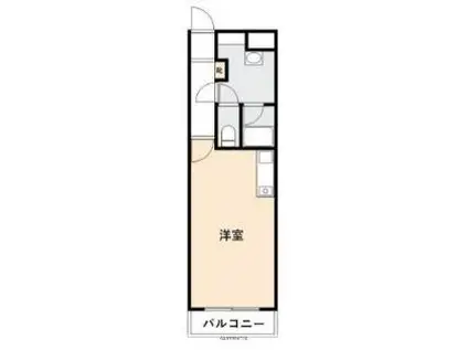 イトーピア高松(ワンルーム/3階)の間取り写真