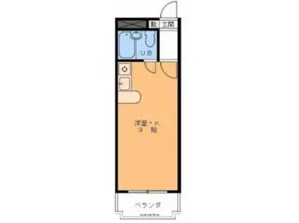 サニーハイツ西長戸(ワンルーム/3階)の間取り写真