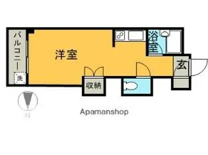 KATOIIマンション(ワンルーム/4階)の間取り写真