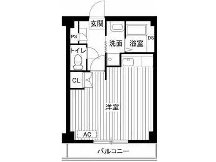 ビレッジハウス沼小柳 4号棟(ワンルーム/3階)の間取り写真