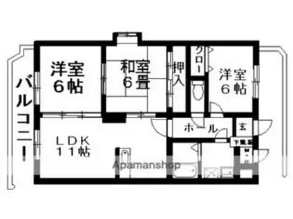 コンステレーション(3LDK/3階)の間取り写真