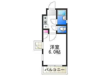 大阪メトロ御堂筋線 北花田駅 徒歩12分 4階建 築34年(1K/4階)の間取り写真