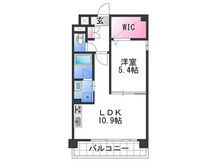 JR和歌山線 名手駅 徒歩9分 3階建 築16年(1LDK/3階)の間取り写真