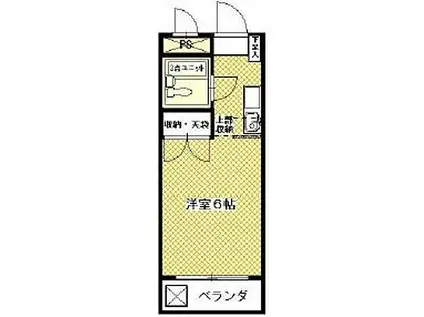 エンゼル杉田(1K/2階)の間取り写真