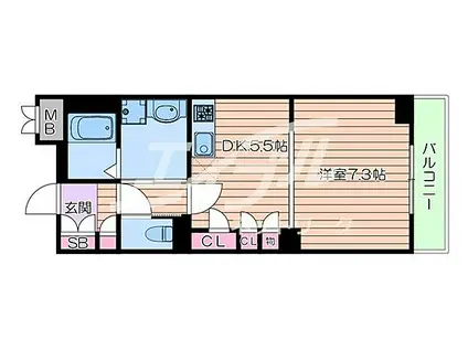 北大阪急行電鉄 桃山台駅 徒歩6分 4階建 築11年(1DK/4階)の間取り写真