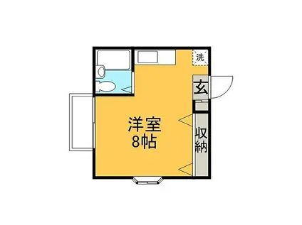 メゾンツチダ(ワンルーム/1階)の間取り写真