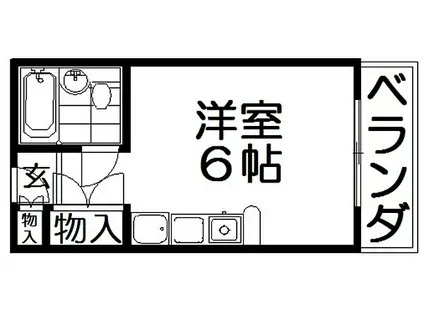 プレアール寝屋川池田(ワンルーム/3階)の間取り写真