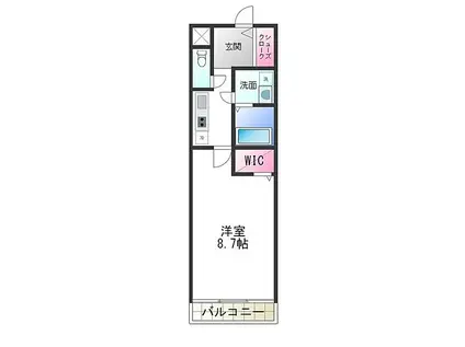 フジパレス堺香ヶ丘サウス(1K/3階)の間取り写真