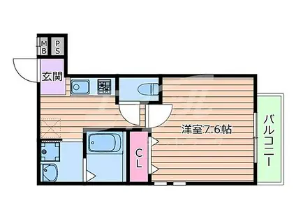 フジパレス瑞光駅南(1K/3階)の間取り写真