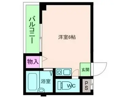 ベルメゾン上新庄(ワンルーム/5階)の間取り写真