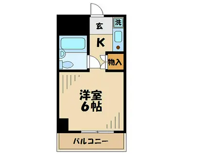 CASA VERSE(1K/2階)の間取り写真