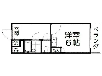 学研 CITY CORE(ワンルーム/3階)の間取り写真