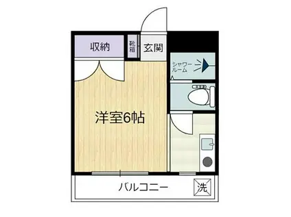天野ハイツ狛江(ワンルーム/3階)の間取り写真