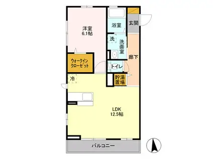 JR山手線 田端駅 徒歩5分 3階建 築13年(1LDK/3階)の間取り写真