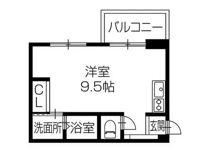 ラ・ベリーザ南今宿(ワンルーム/7階)の間取り写真