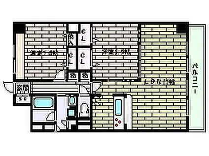 阪神本線 御影駅(阪急) 徒歩8分 3階建 築14年(2LDK/1階)の間取り写真